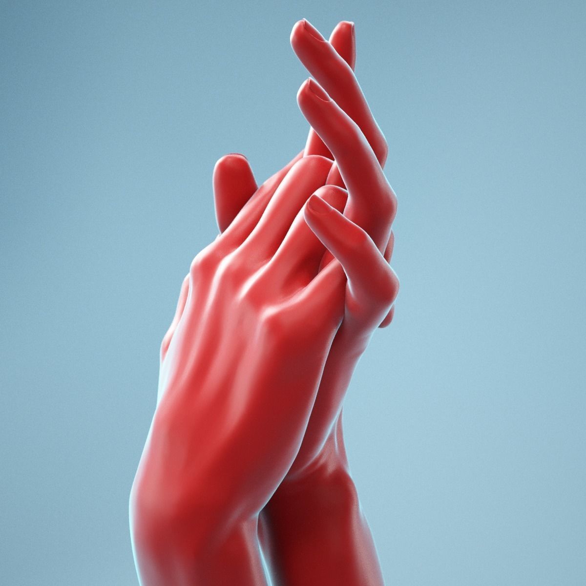Interwoven Realistic Hand Model 18 3D model_9