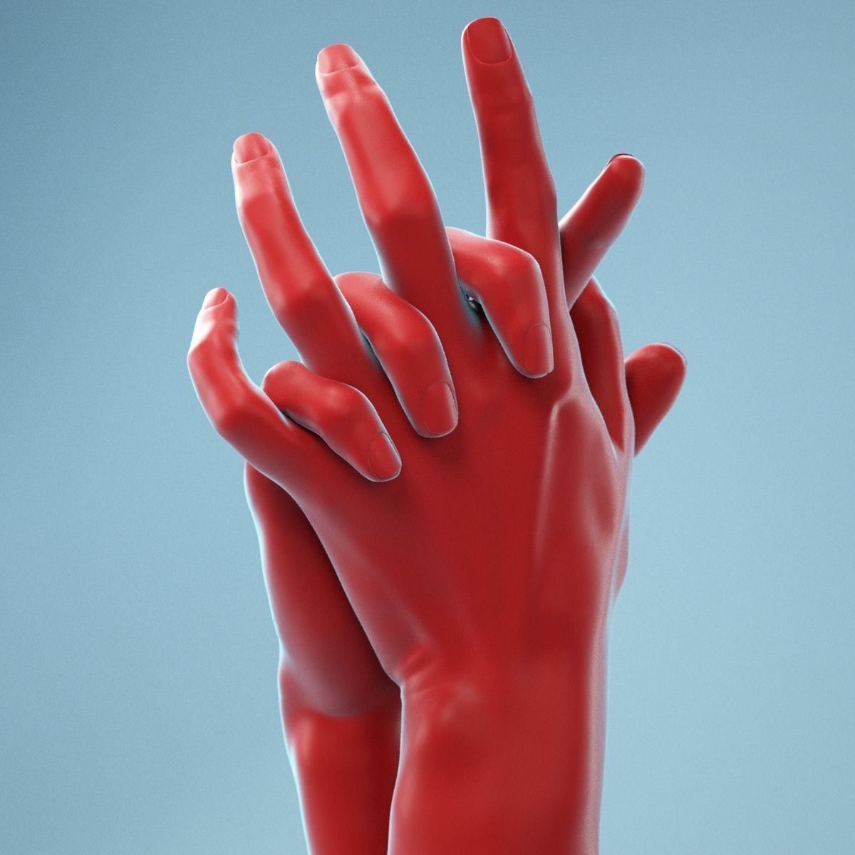 Interwoven Realistic Hand Model 18 3D model_6