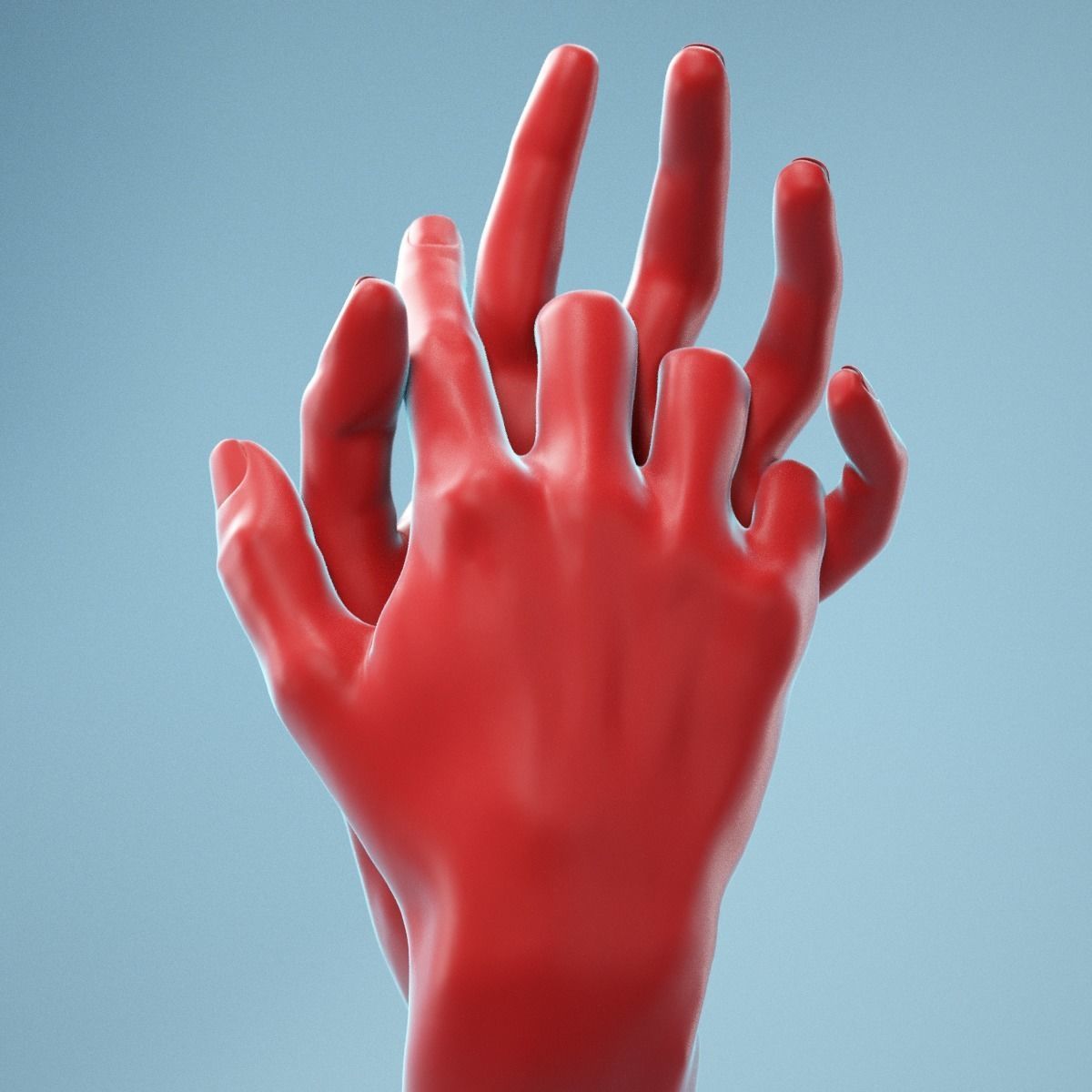 Interwoven Realistic Hand Model 18 3D model_11