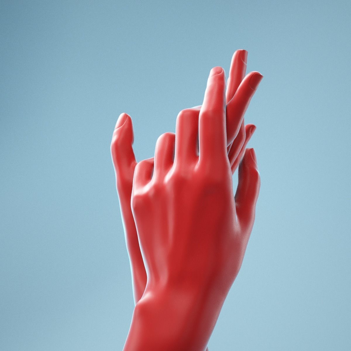 Washing Realistic Hands Model 23 3D model_5