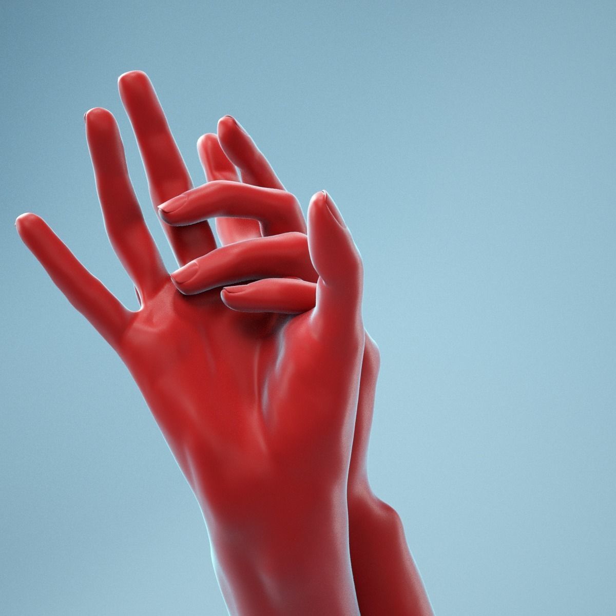 Washing Realistic Hands Model 23 3D model_10