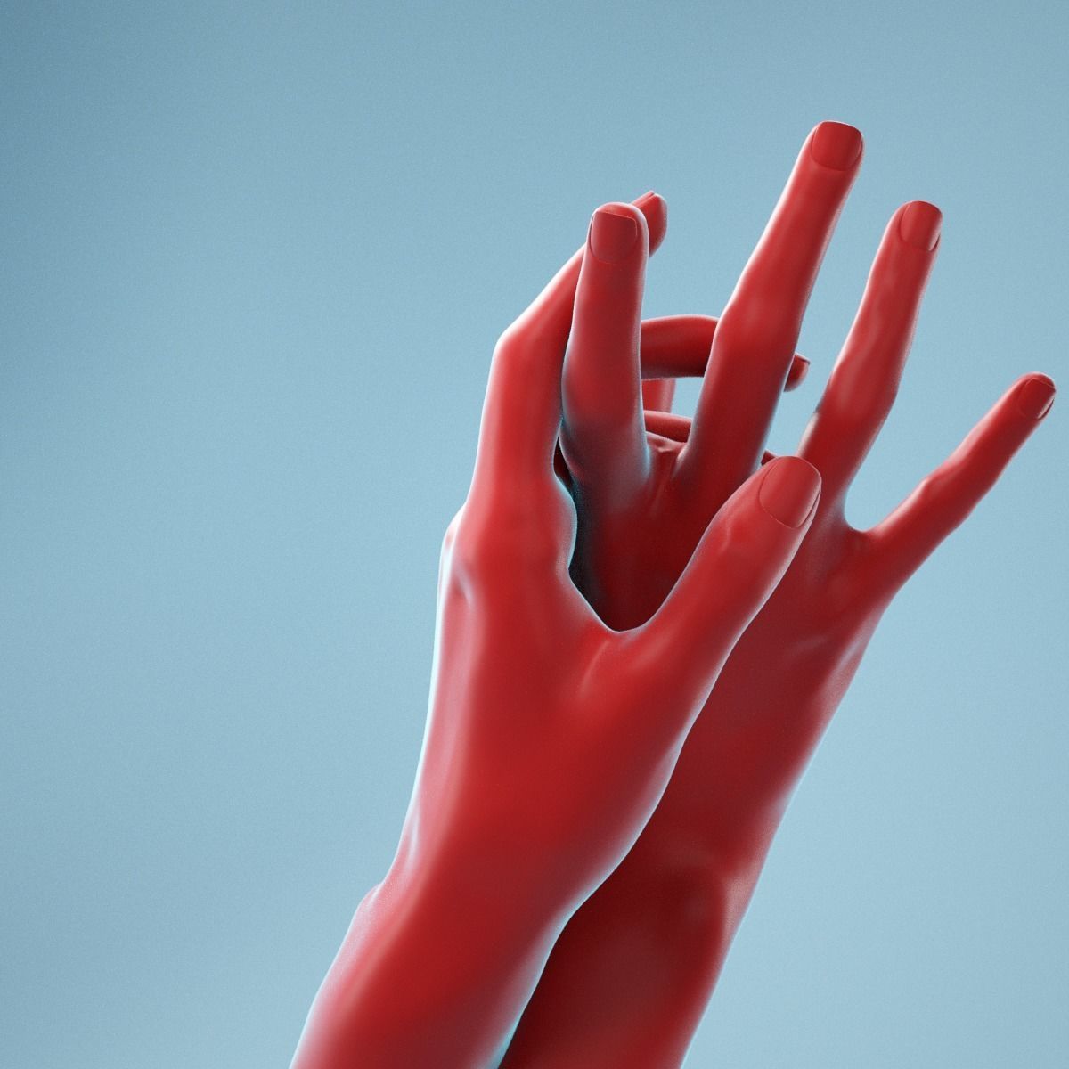 Washing Realistic Hands Model 23 3D model_3
