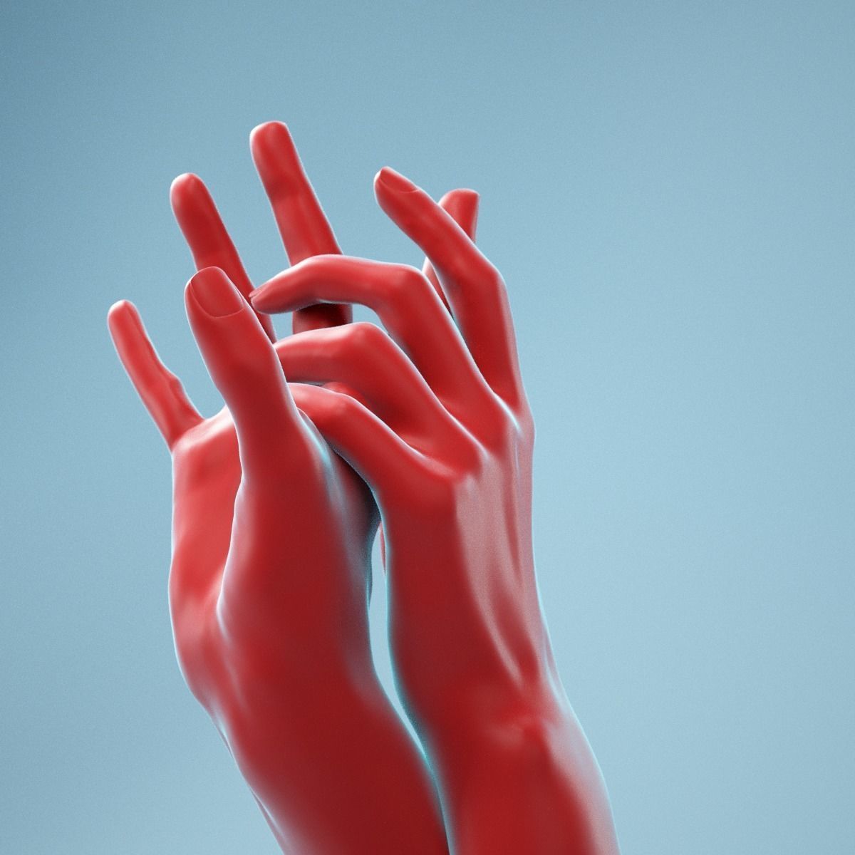Washing Realistic Hands Model 23 3D model_8