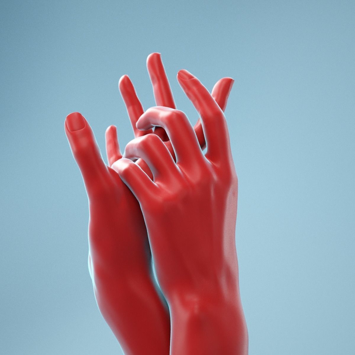 Washing Realistic Hands Model 23 3D model_7