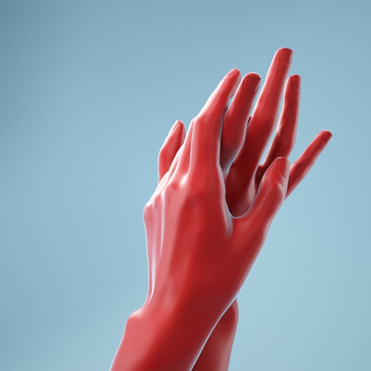 Washing Realistic Hands Model 23 3D model_4
