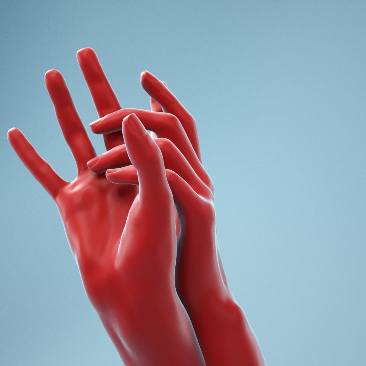 Washing Realistic Hands Model 23 3D model_9