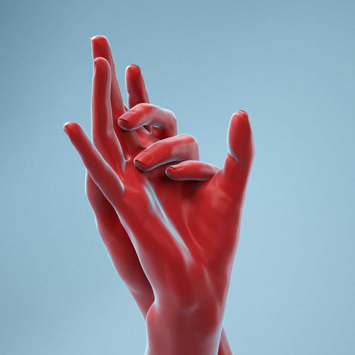 Washing Realistic Hands Model 23 3D model_11