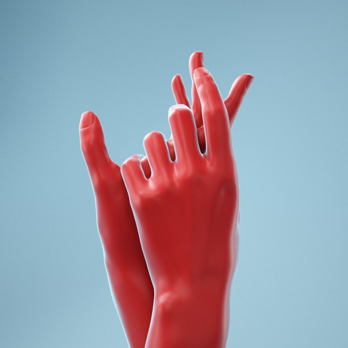 Washing Realistic Hands Model 23 3D model_6