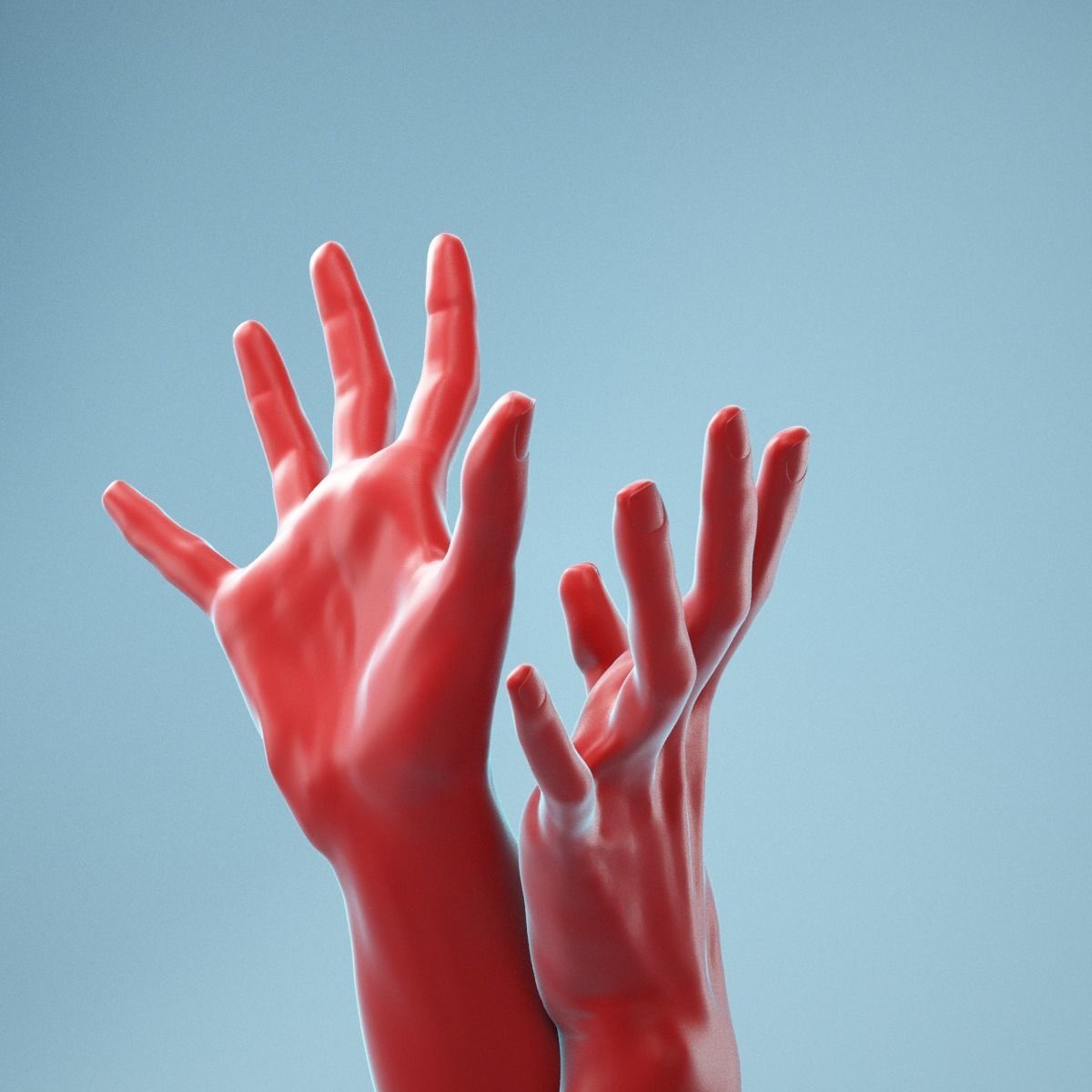 Releasing Realistic Hand Model 24 3D model_11