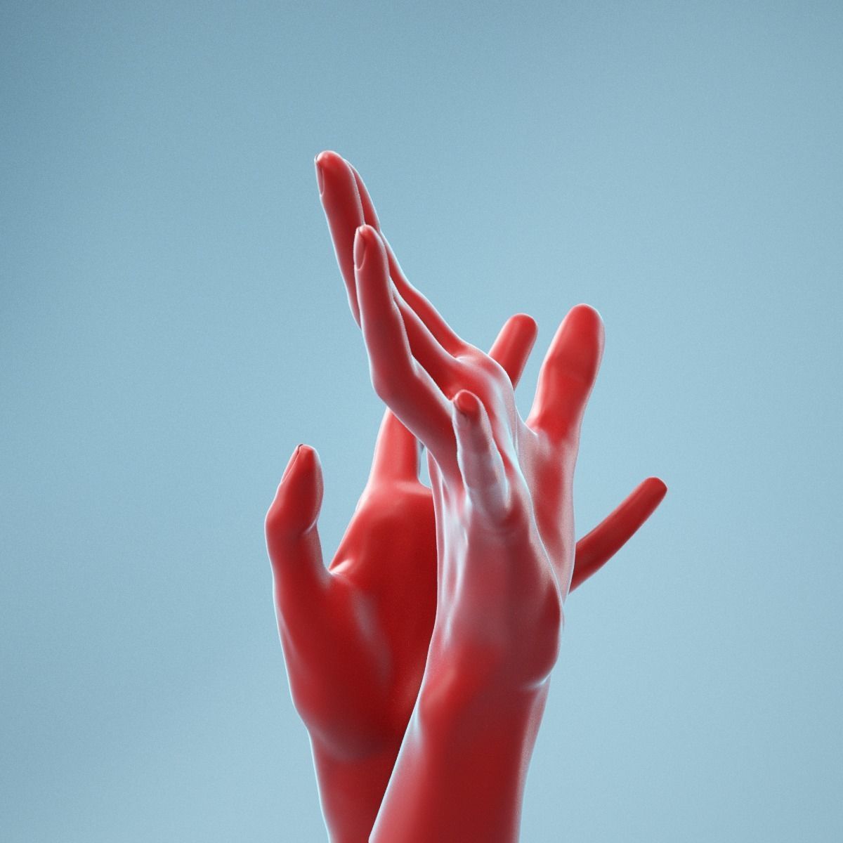 Releasing Realistic Hand Model 24 3D model_3