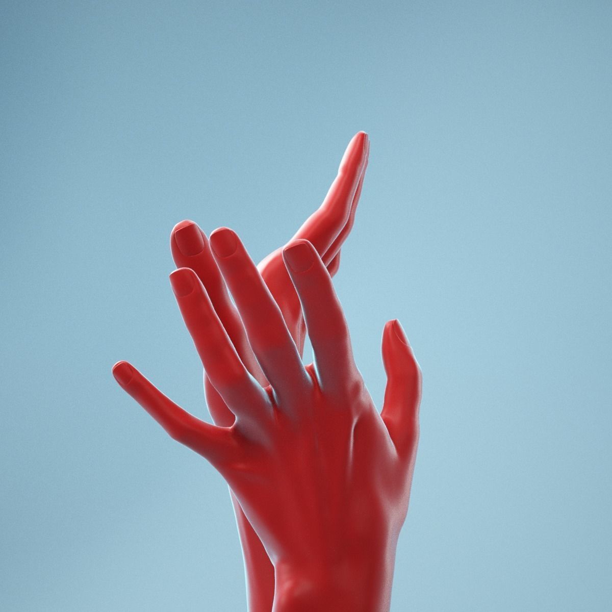 Releasing Realistic Hand Model 24 3D model_9