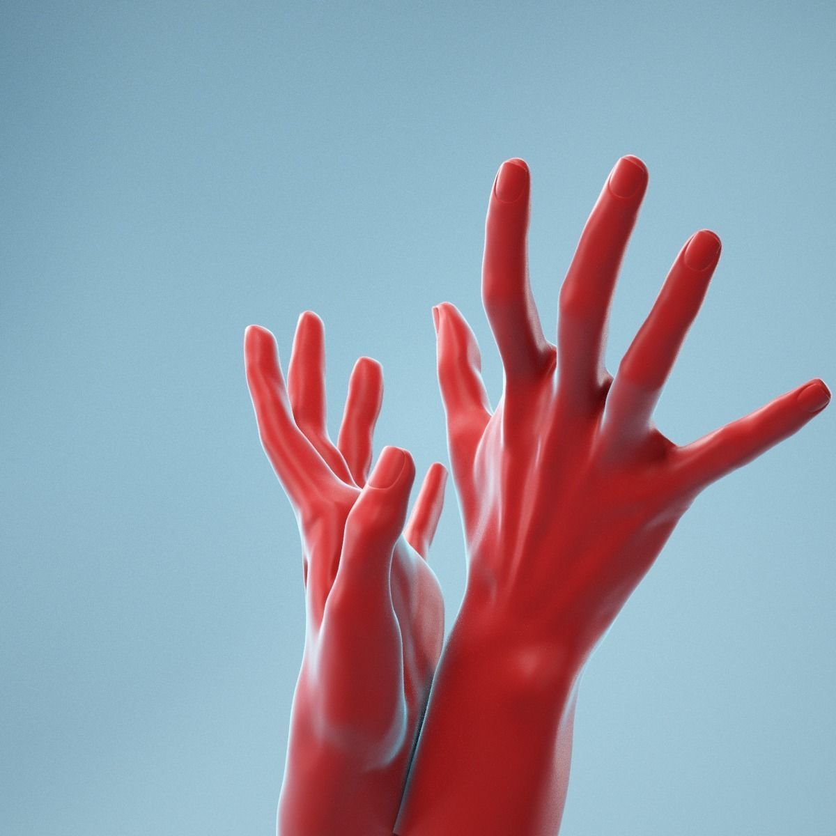 Releasing Realistic Hand Model 24 3D model_5