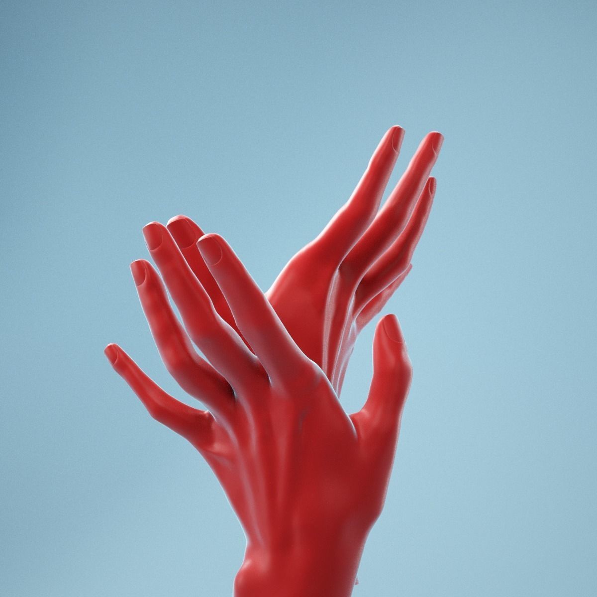 Releasing Realistic Hand Model 24 3D model_8