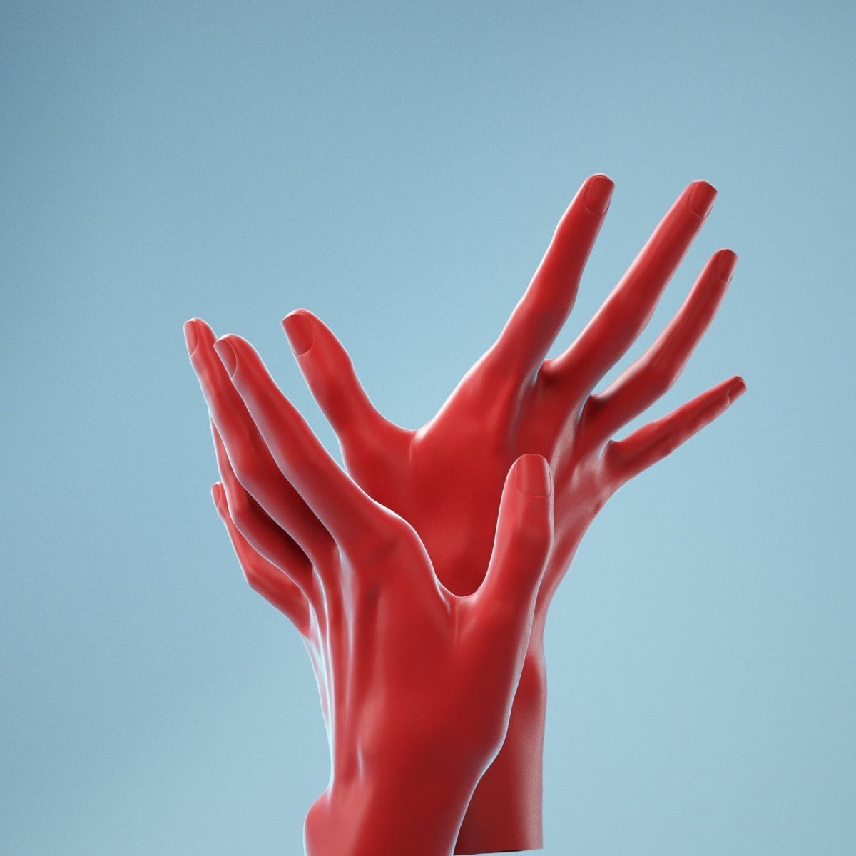 Releasing Realistic Hand Model 24 3D model_7