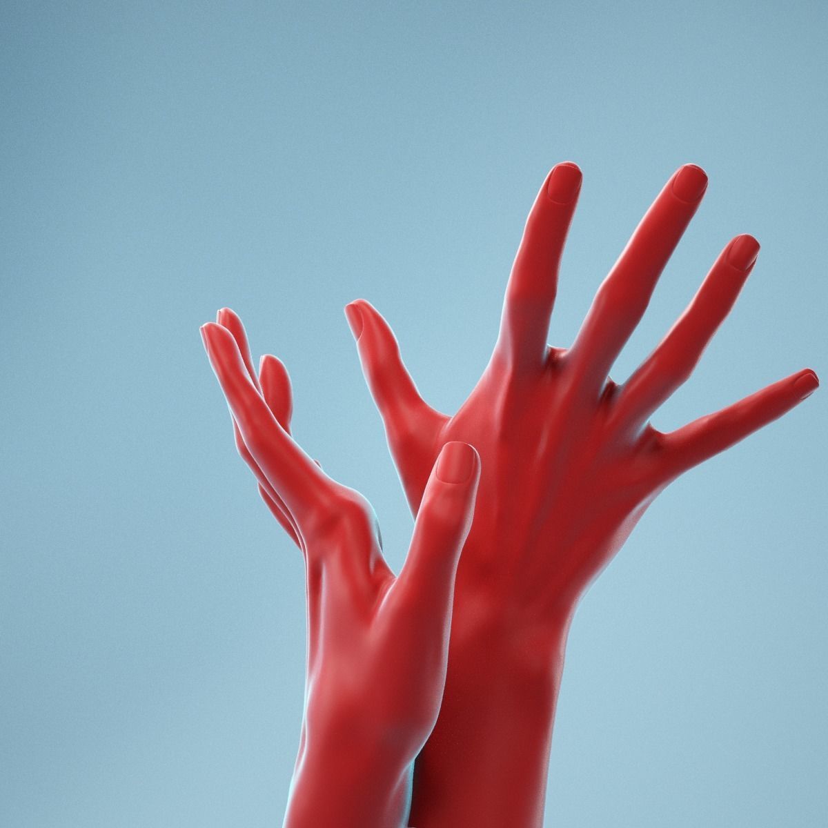 Releasing Realistic Hand Model 24 3D model_6