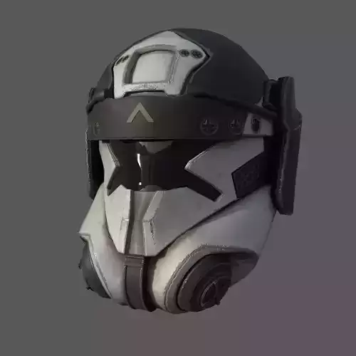 Scifi helmet ver 16 Low-poly 3D model Scifi helmet ver 16 Low-poly 3D model