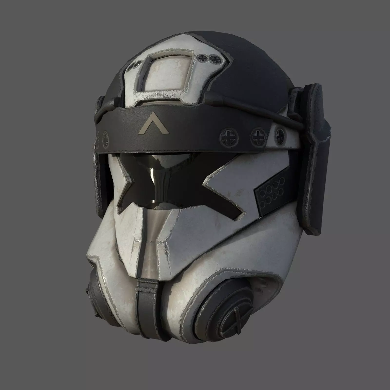Scifi helmet ver 16 Low-poly 3D model_0