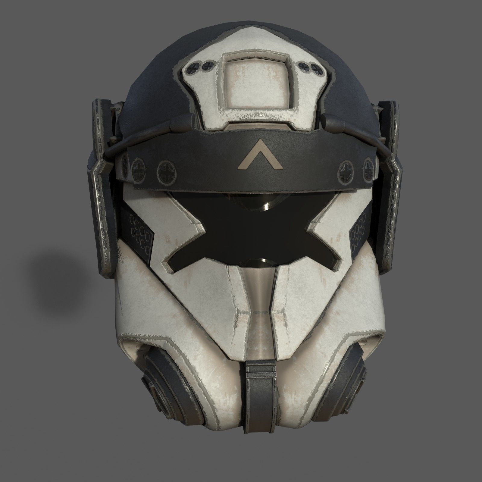 Scifi helmet ver 16 Low-poly 3D model_1