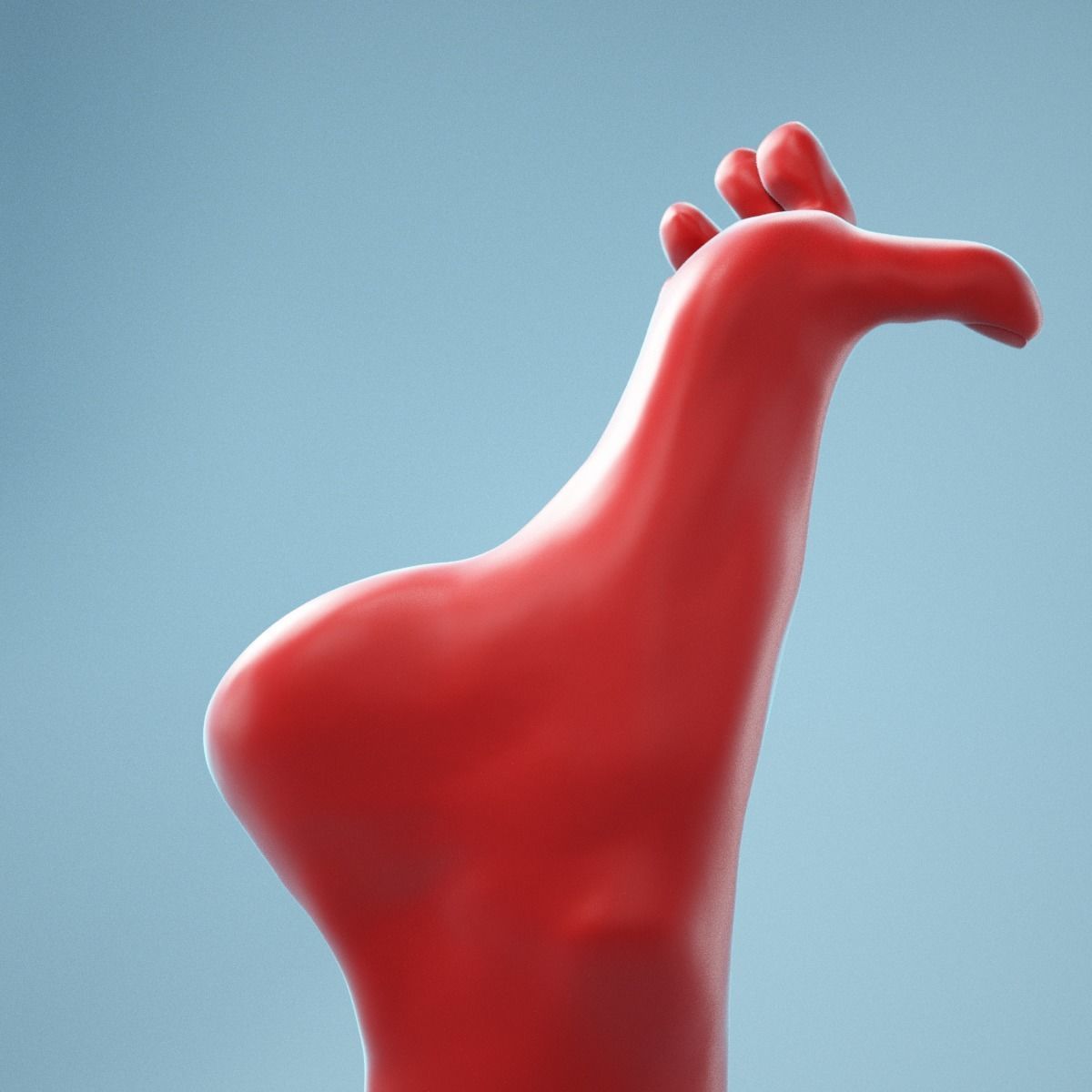 Big Toe Pointing Realistic Foot Model 07 3D model_6