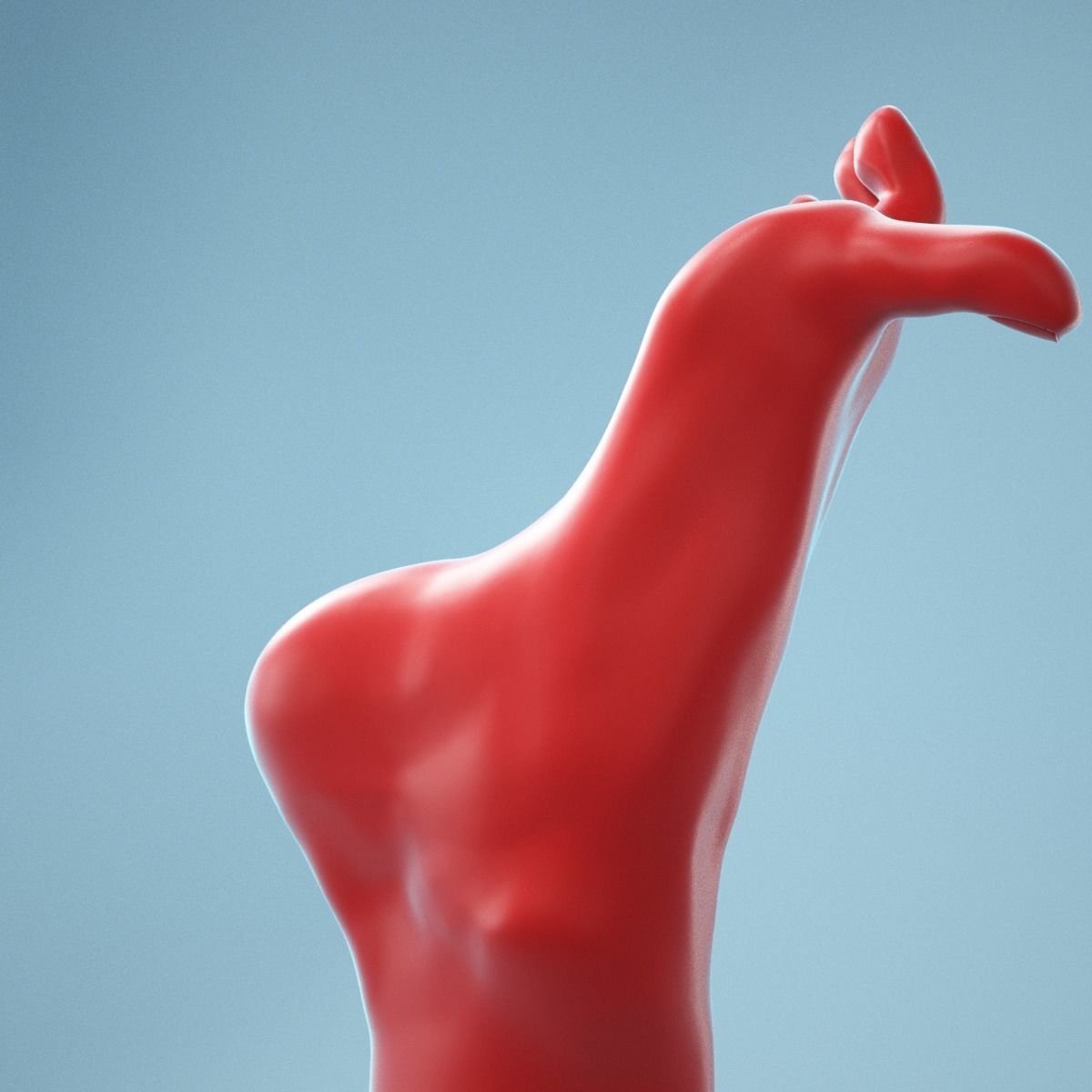 Big Toe Pointing Realistic Foot Model 07 3D model_5