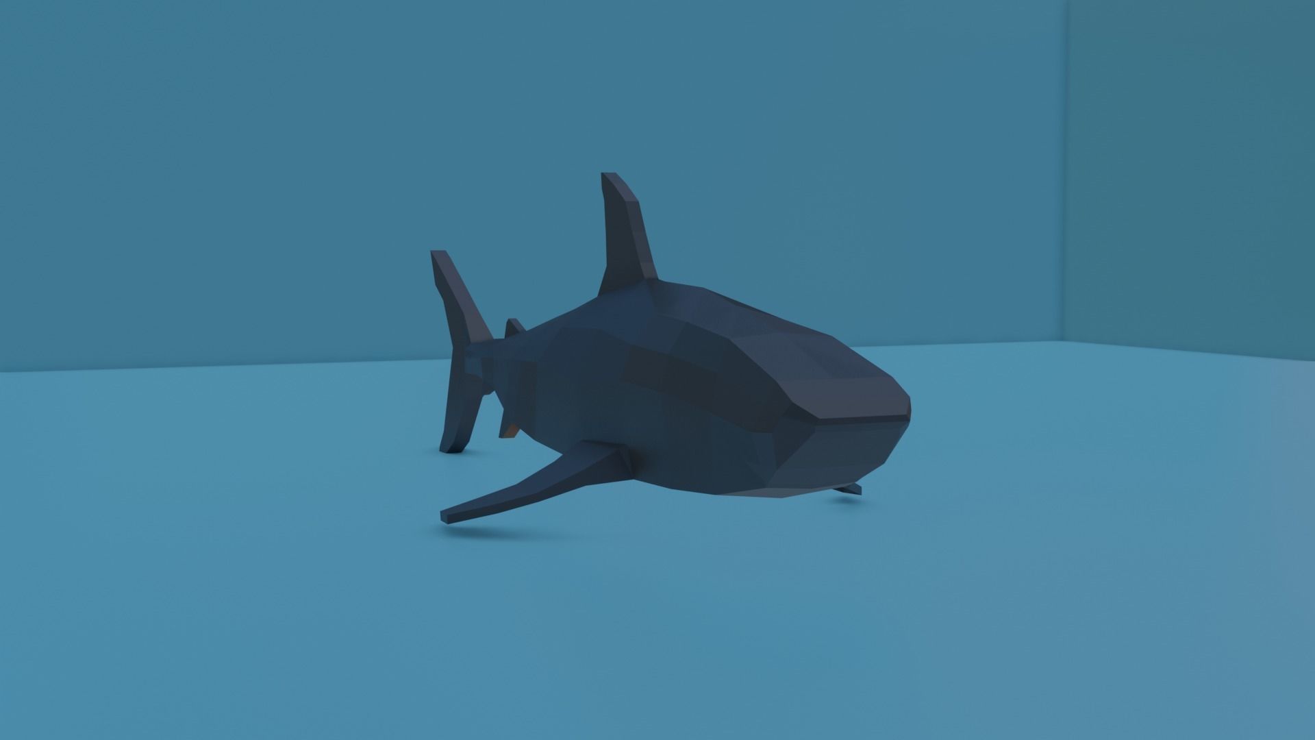 Bull shark Free low-poly 3D model_2