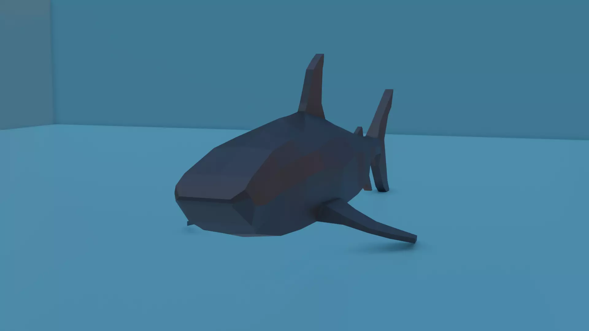 Bull shark Free low-poly 3D model_0