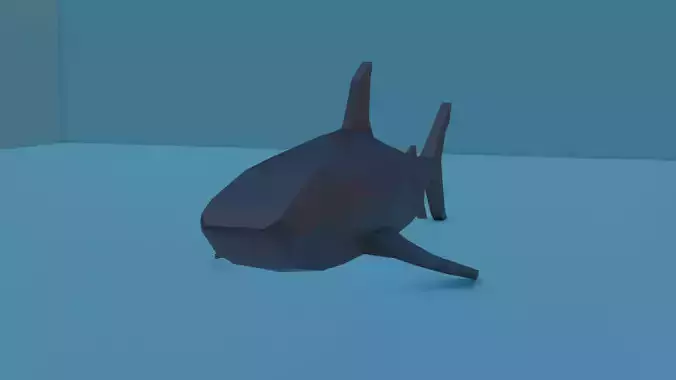 Bull shark Free low-poly 3D model