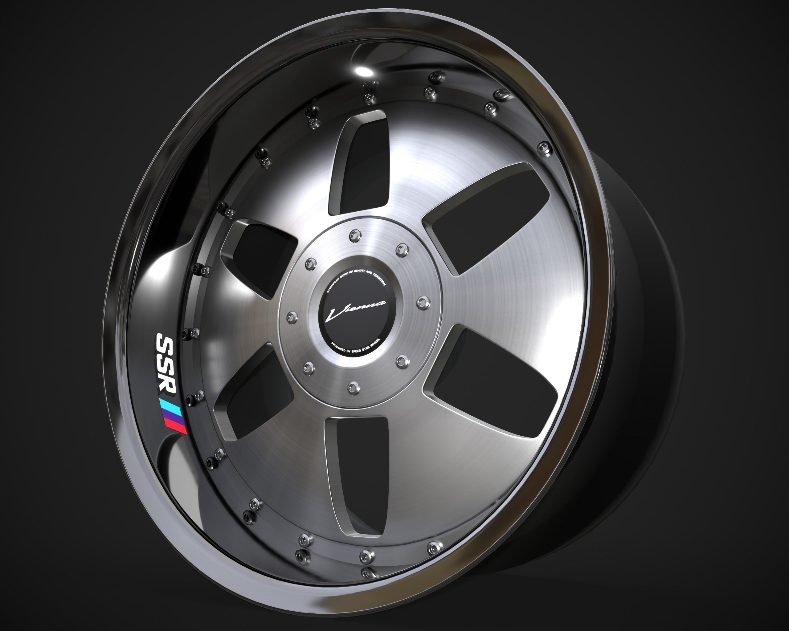 SSR Vienna Kreis rim Low-poly 3D model_0