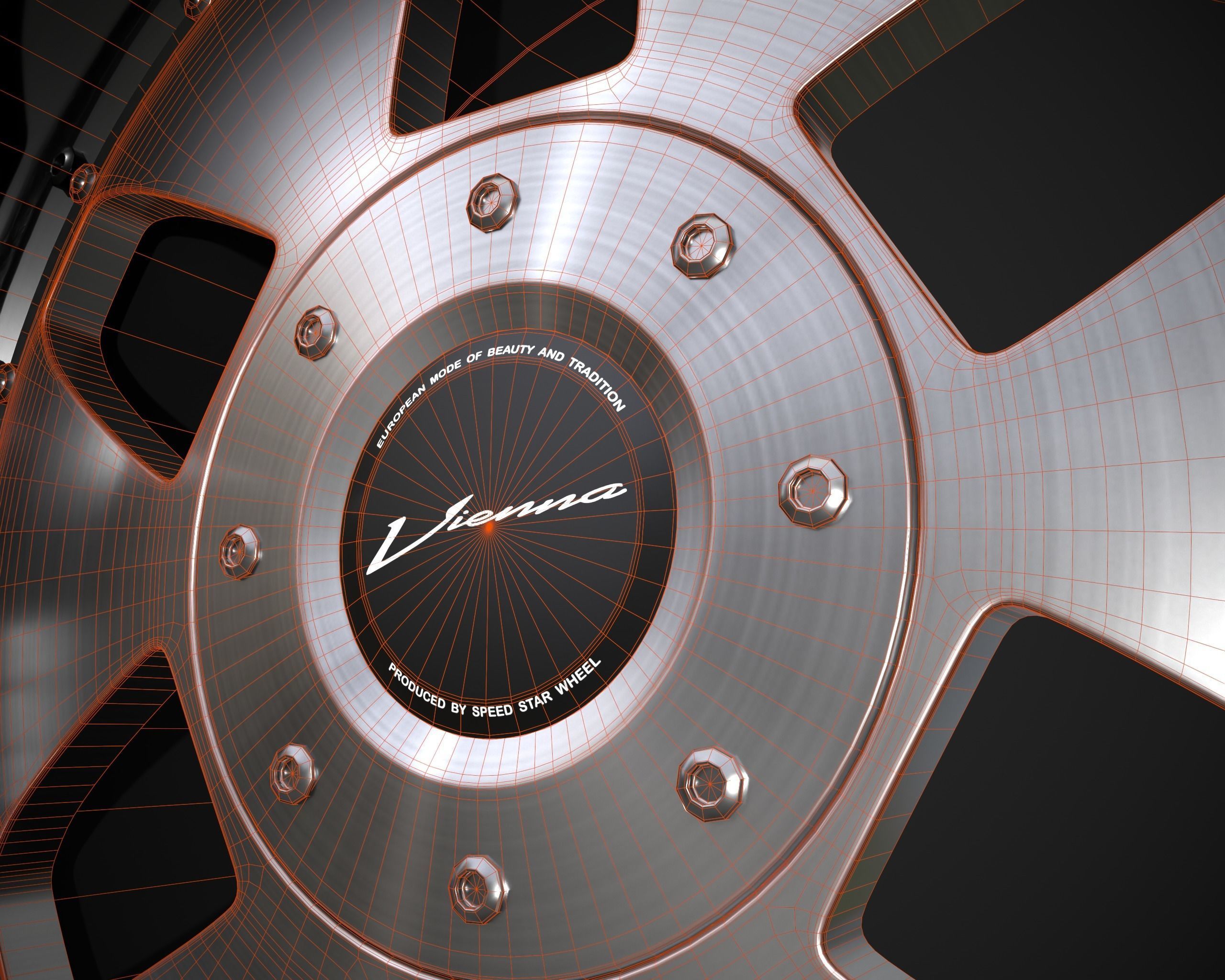 SSR Vienna Kreis rim Low-poly 3D model_5