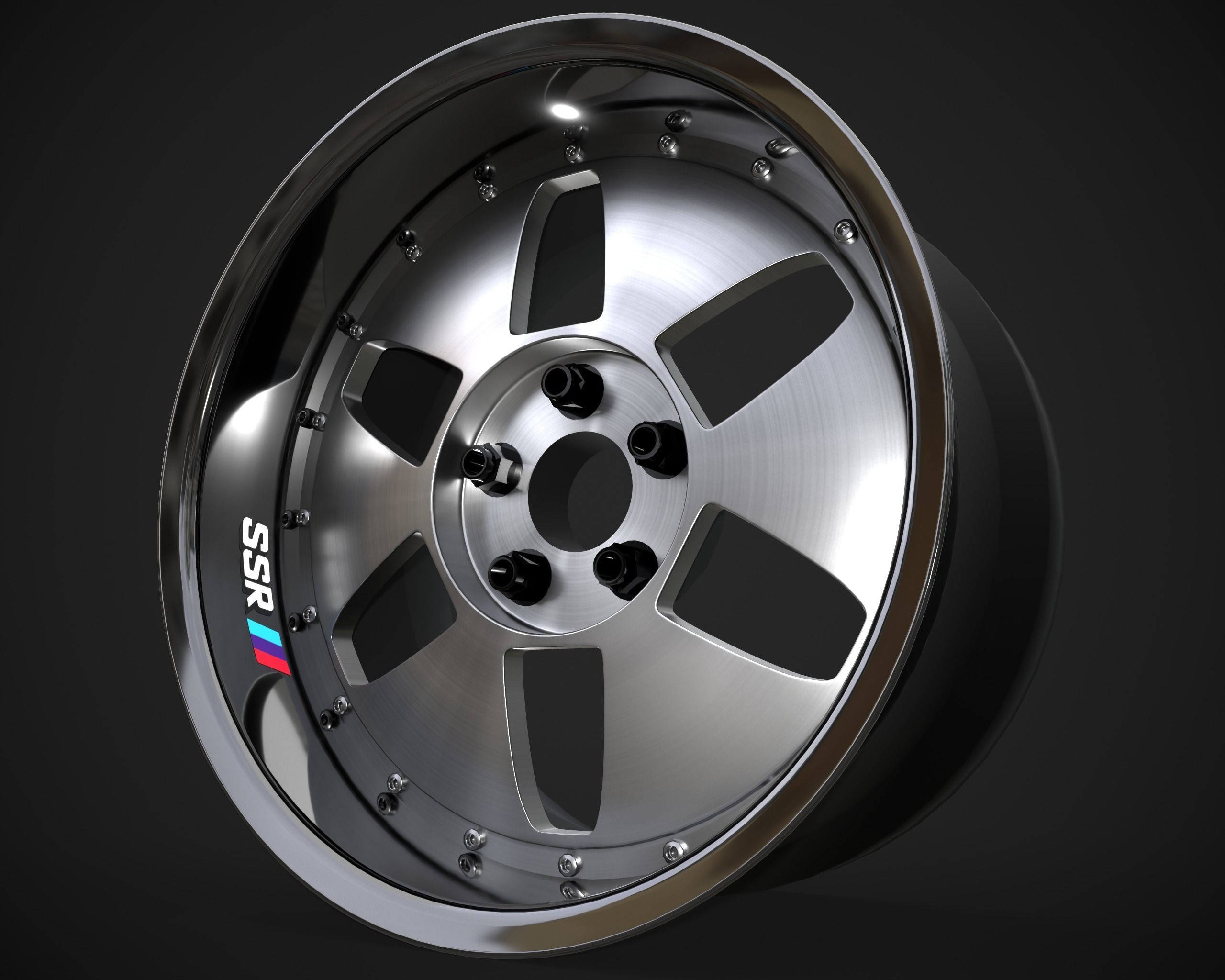 SSR Vienna Kreis rim Low-poly 3D model_2