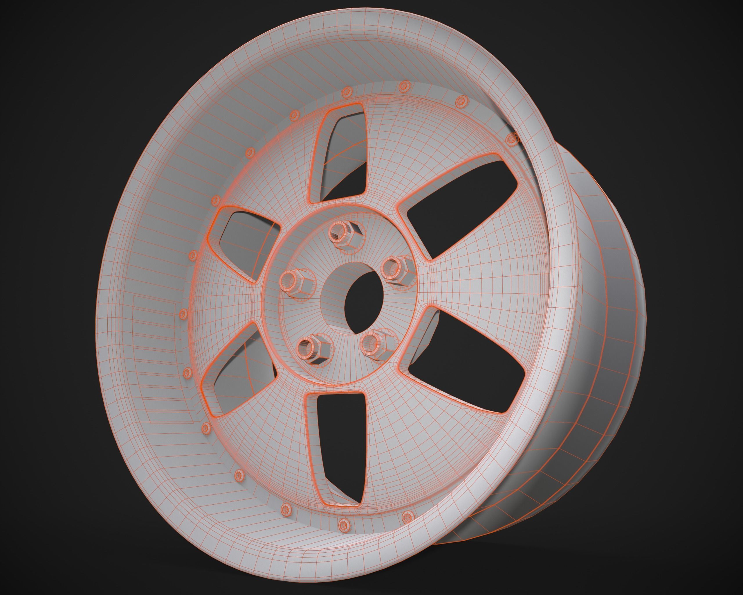 SSR Vienna Kreis rim Low-poly 3D model_19