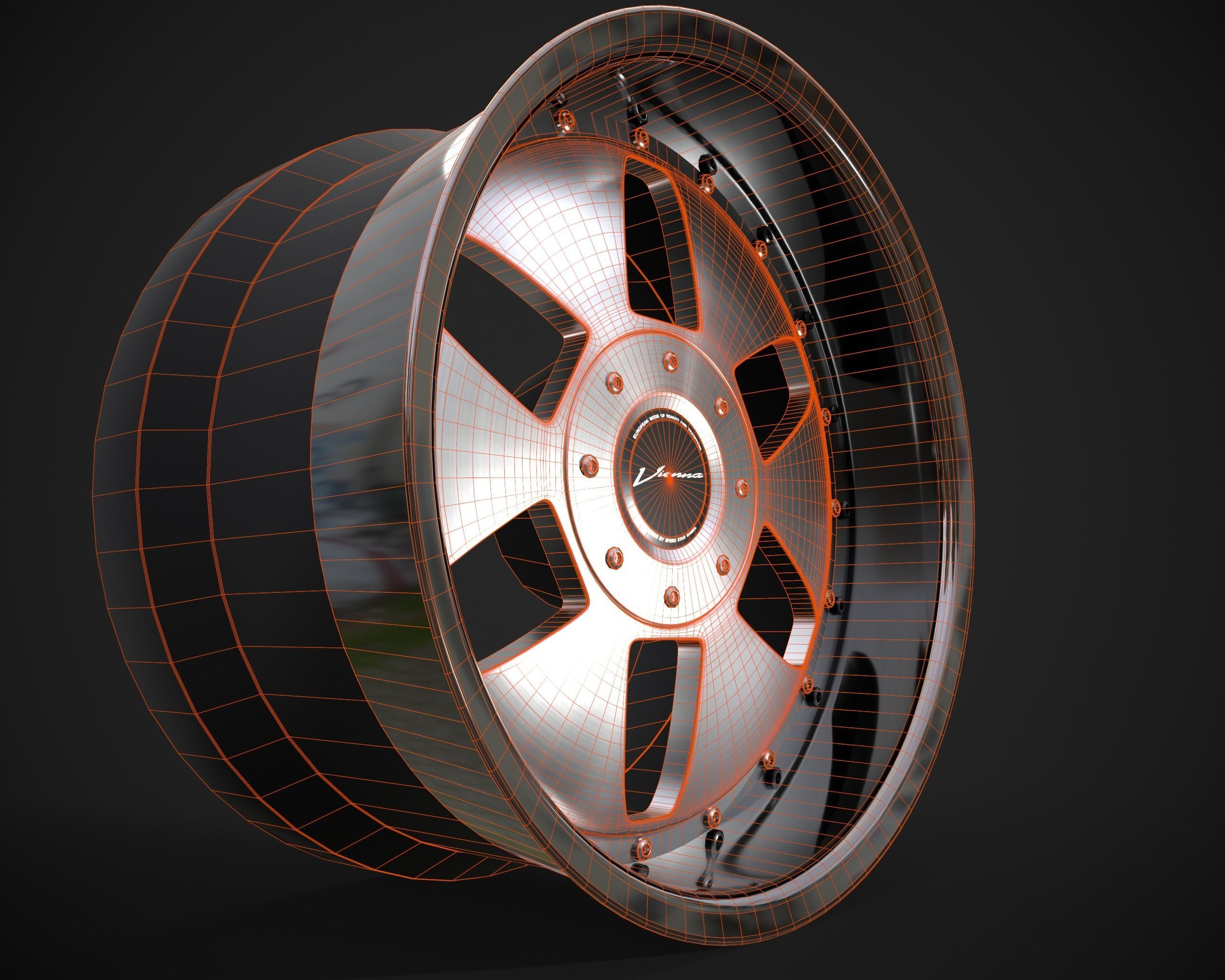 SSR Vienna Kreis rim Low-poly 3D model_9