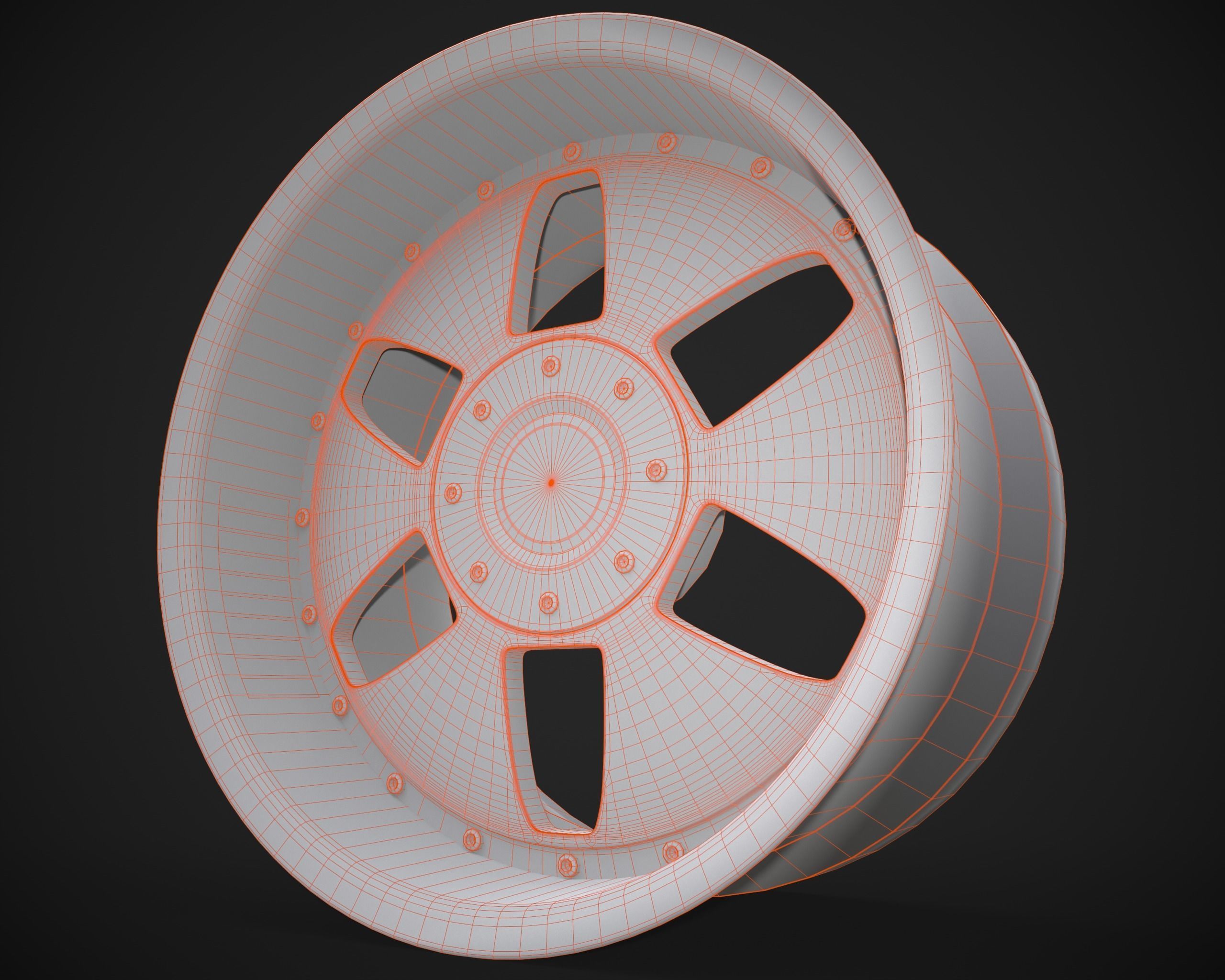 SSR Vienna Kreis rim Low-poly 3D model_17