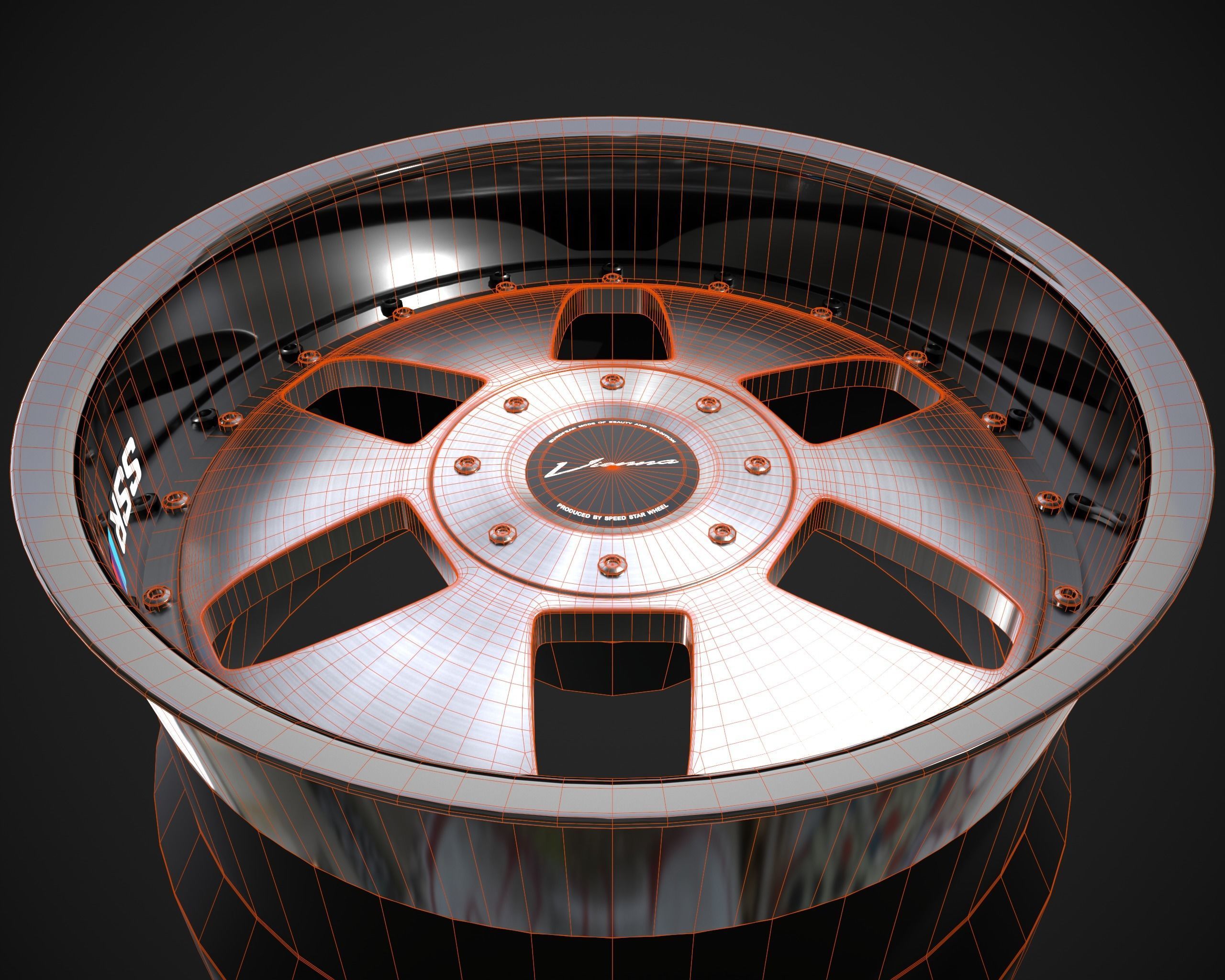 SSR Vienna Kreis rim Low-poly 3D model_13
