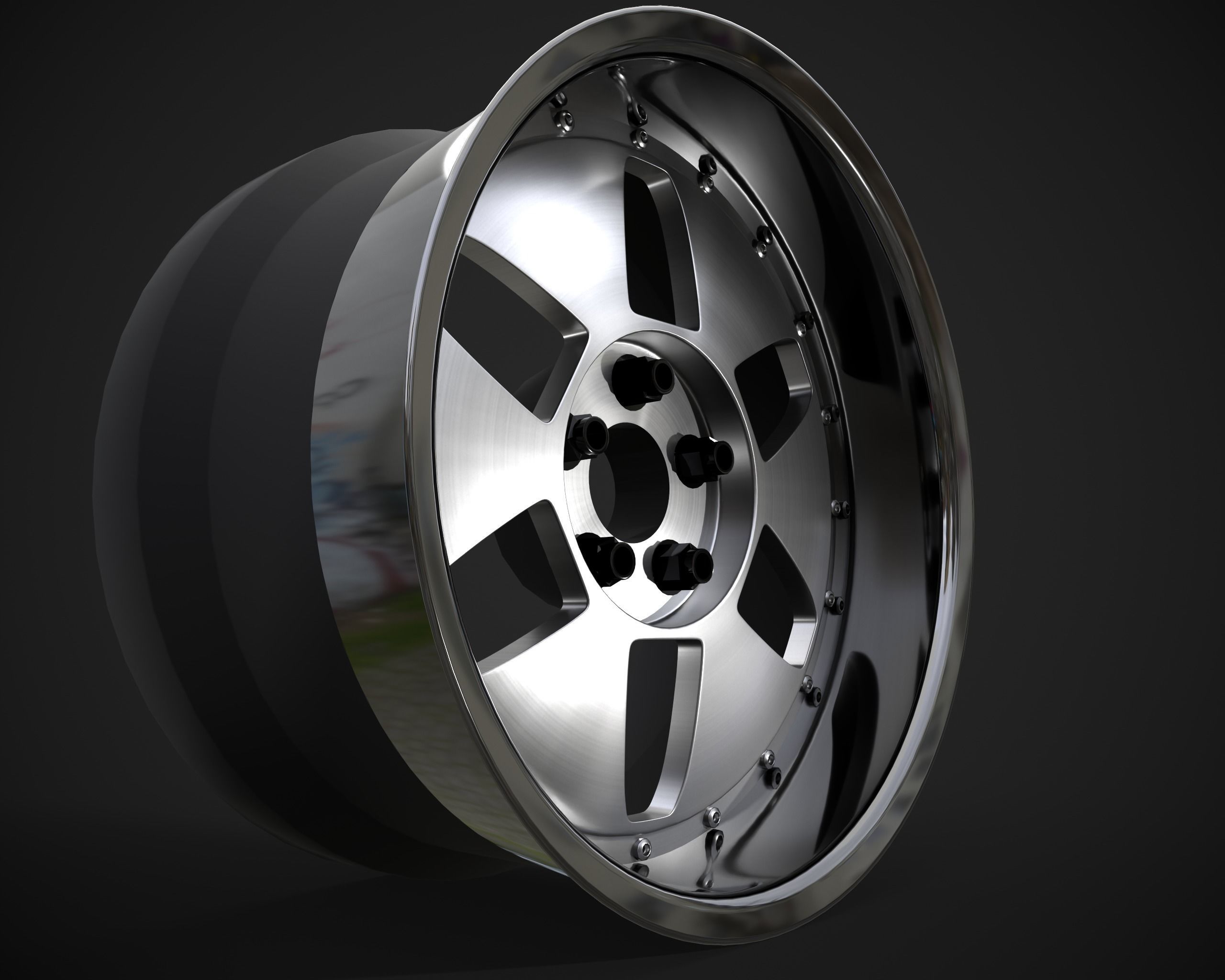 SSR Vienna Kreis rim Low-poly 3D model_10