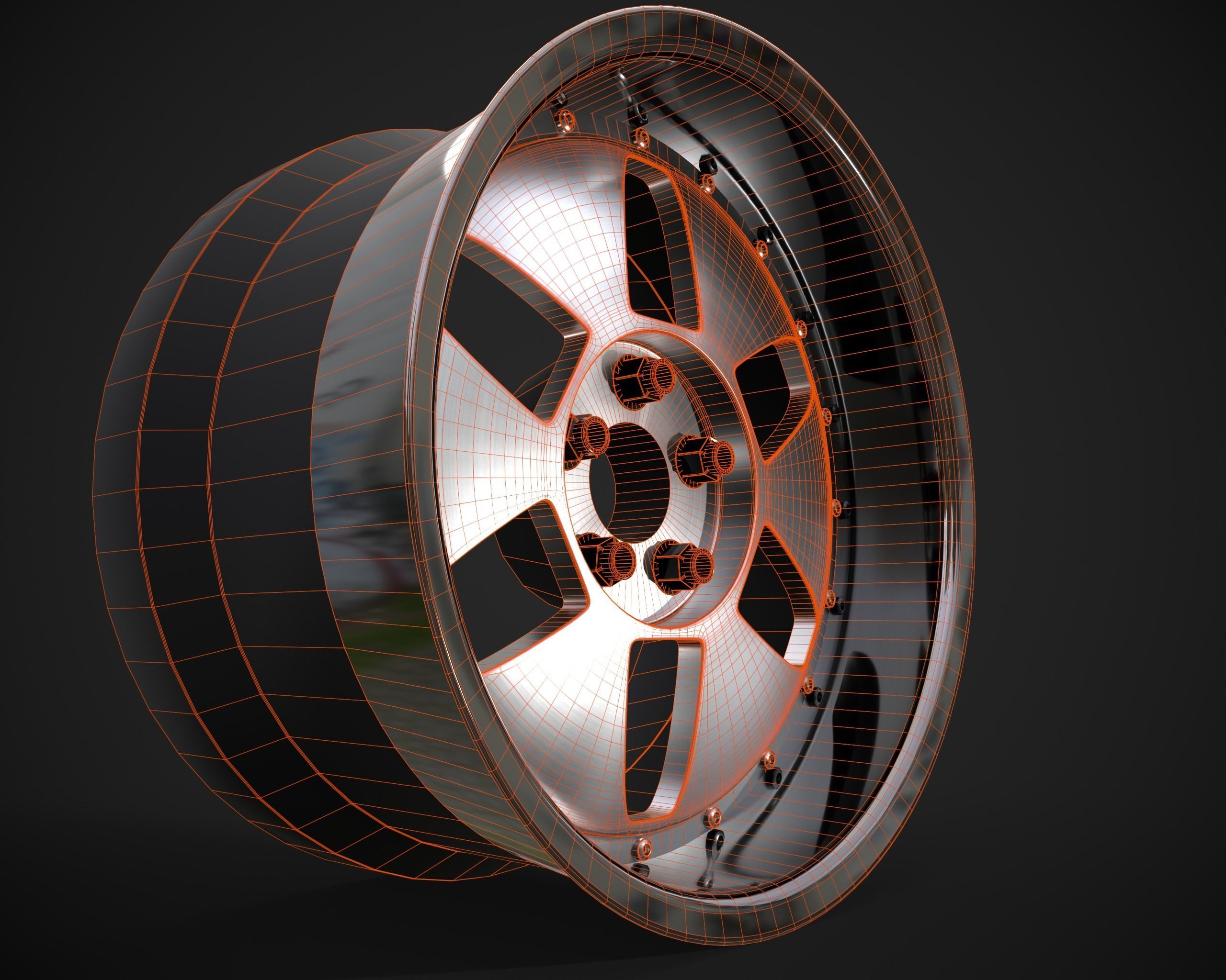 SSR Vienna Kreis rim Low-poly 3D model_11