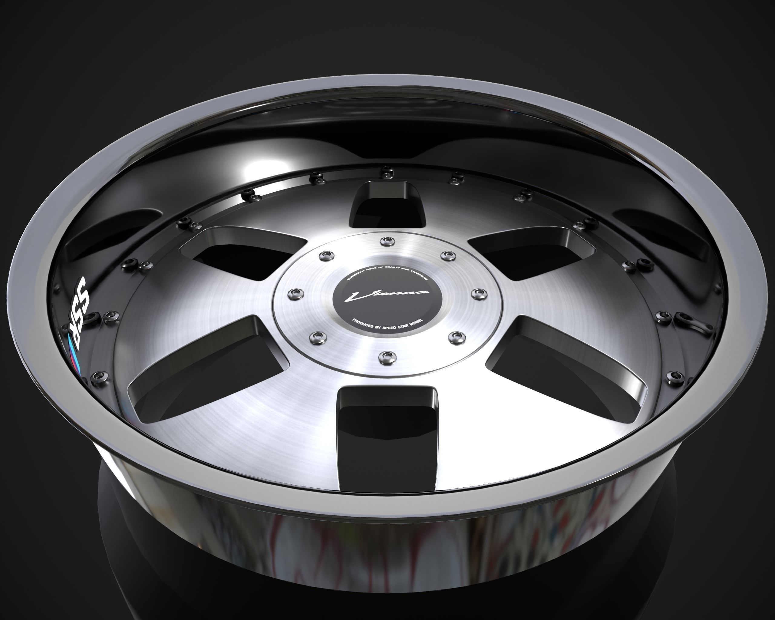 SSR Vienna Kreis rim Low-poly 3D model_12