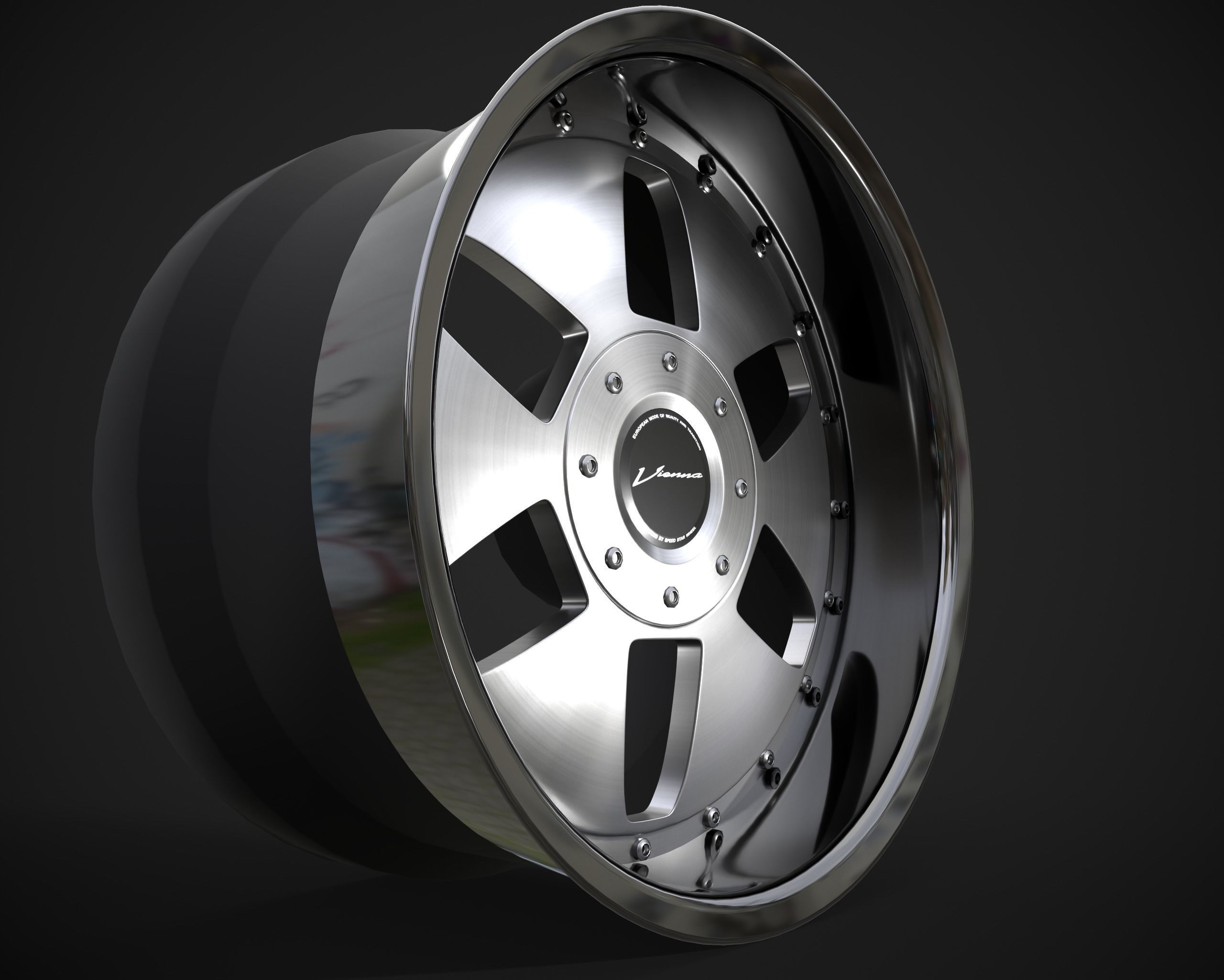 SSR Vienna Kreis rim Low-poly 3D model_8