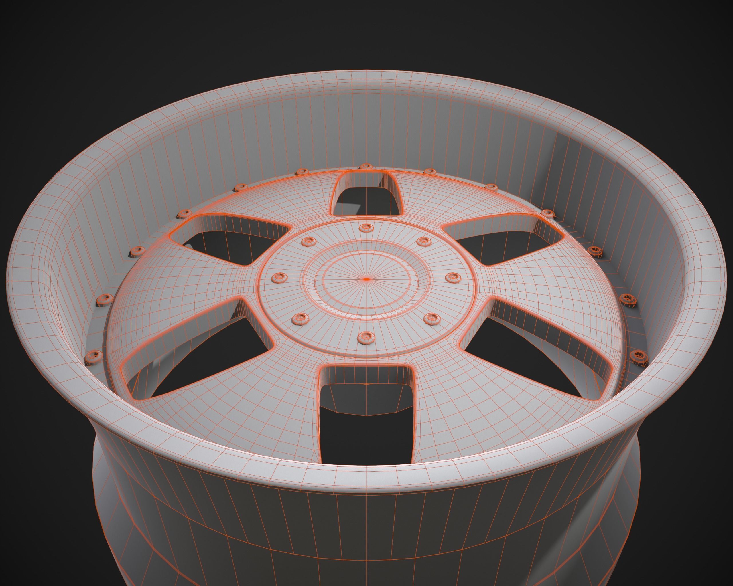 SSR Vienna Kreis rim Low-poly 3D model_29