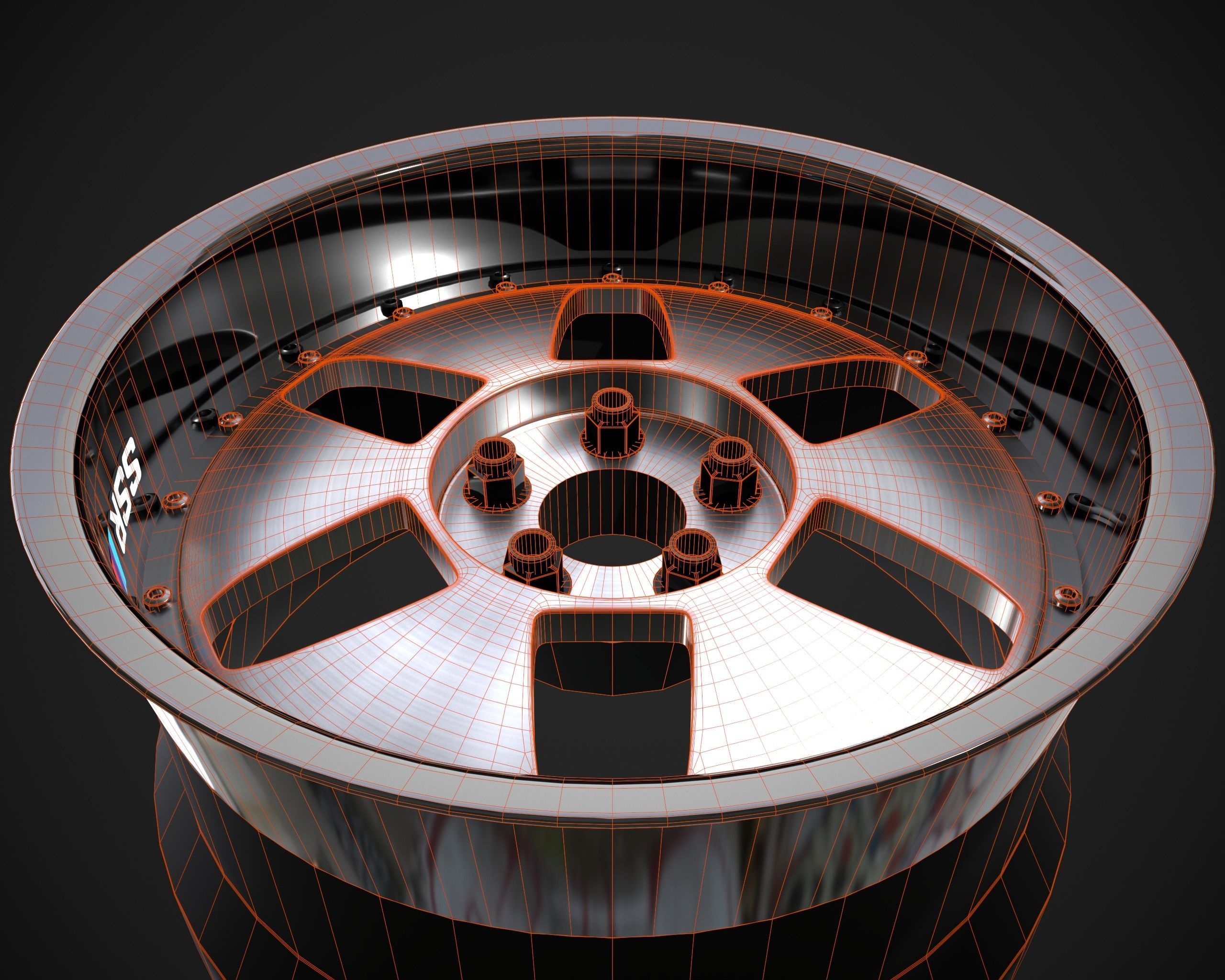 SSR Vienna Kreis rim Low-poly 3D model_15