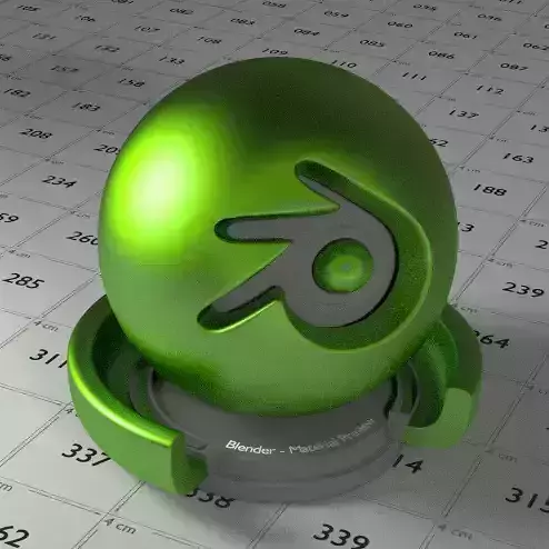 Green Car Paint Shader