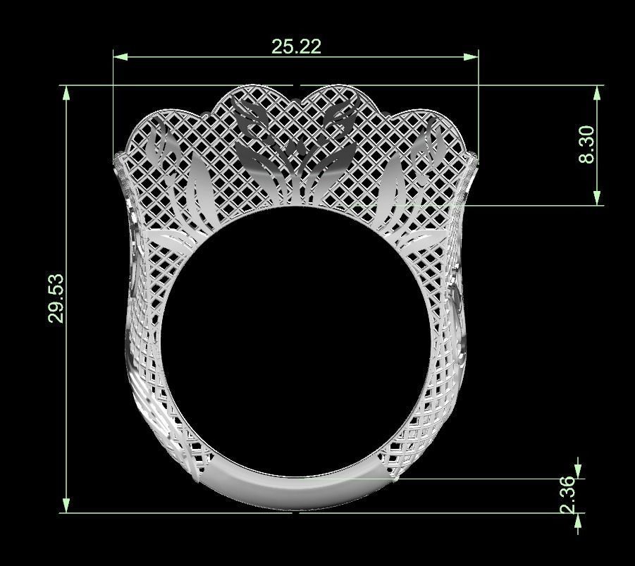 Ultra vision Ring 03 3D print model_5