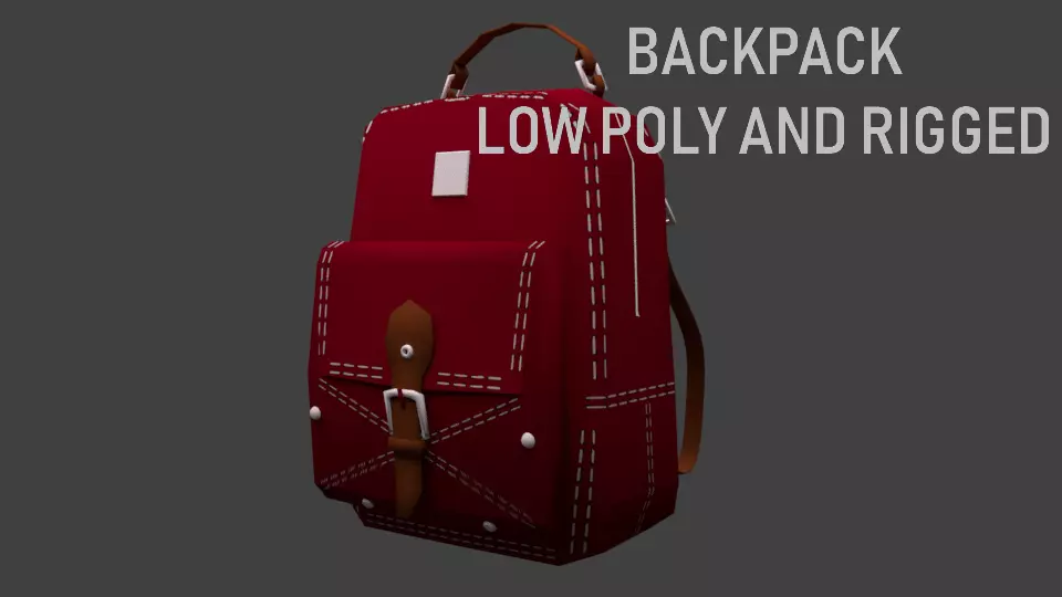 BACKPACK Low-poly 3D model