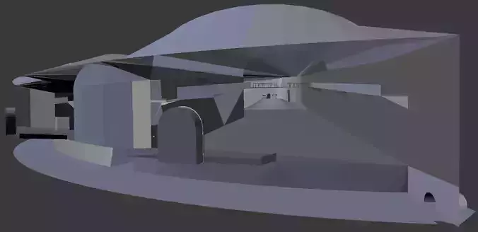 Secret Underground Base Free 3D model