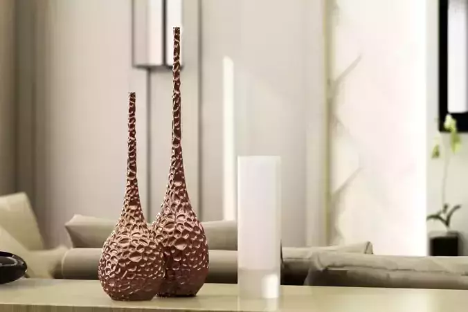 Living Hall Interior Scene Design