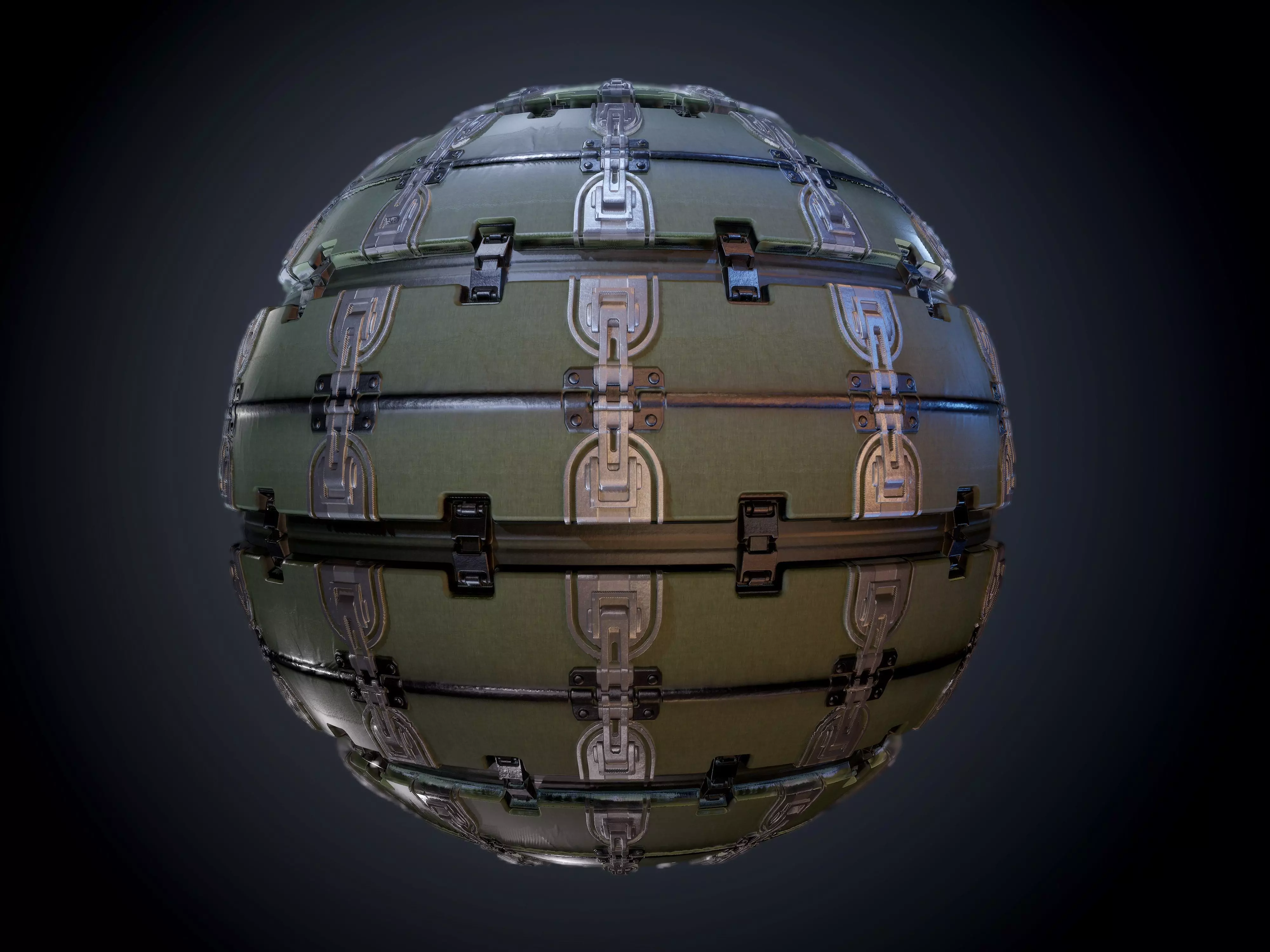 Sci-Fi Military Seamless PBR Texture 02 Texture