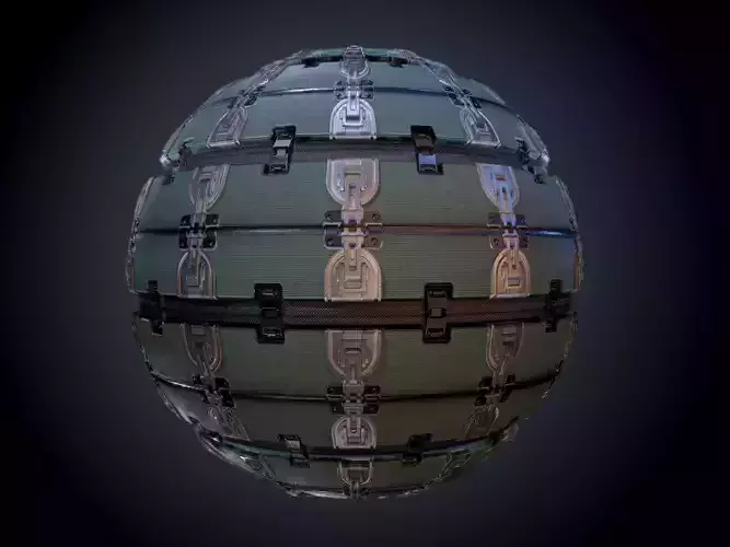Sci-Fi Military Seamless PBR Texture 04 Texture