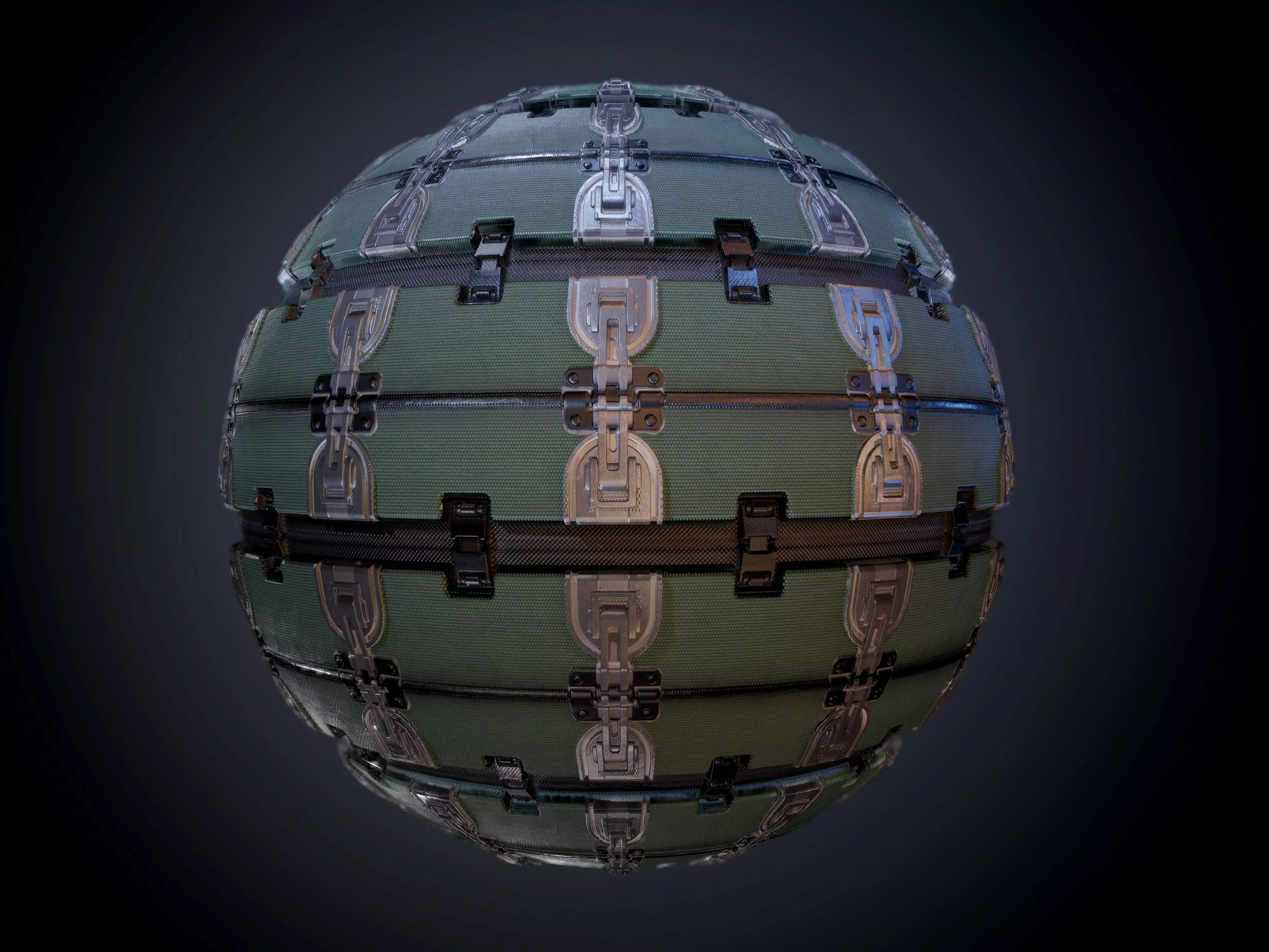 Sci-Fi Military Seamless PBR Texture 04 Texture