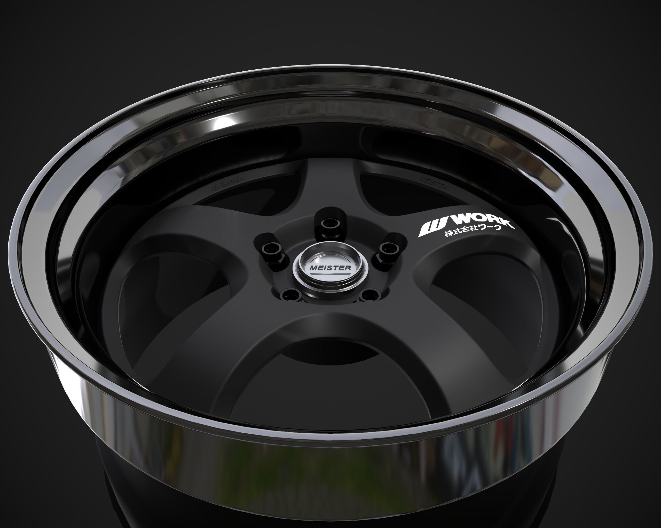 Work Meister S1R Low-poly 3D model_6