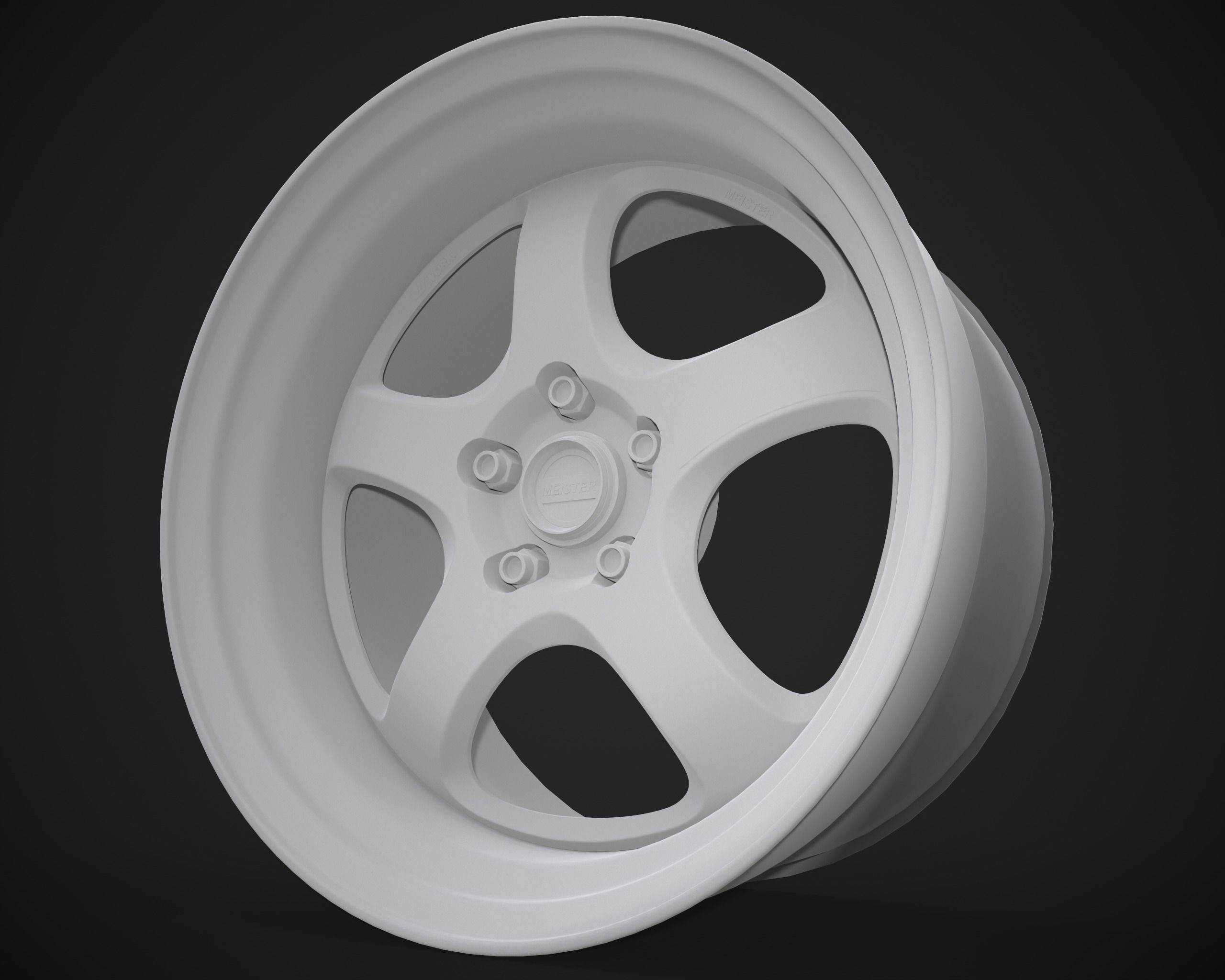 Work Meister S1R Low-poly 3D model_8